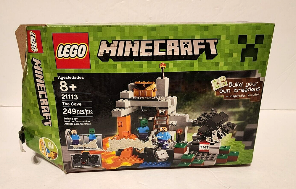 LEGO Minecraft 21113 Build Your Own Set with 2 Bags of Pieces and Instructions