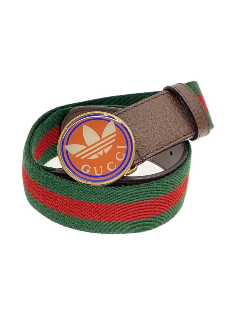 GUCCI x adidas WEB Line Cotton Belt in Green for Women 702259