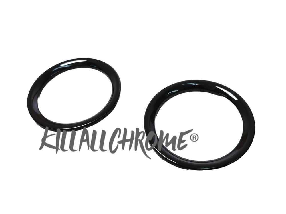 Gloss Air Vent Trim Covers Series 3 Fiat 500 Abarth 2007 - 2015 Gloss Black 595