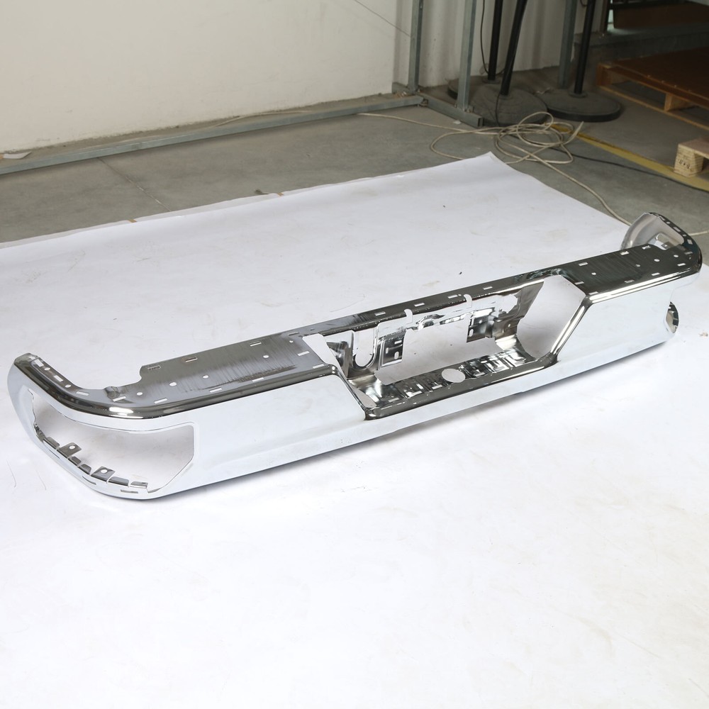 For 2019-2025 Chevy Silverado GMC Sierra Chrome Rear Bumper Face Bar DE-US