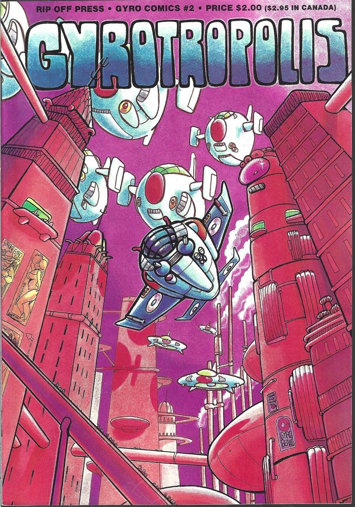 Mark Bode's Gyrotropolis #2 - VF/NM Copper Age Comic by Rip Off Press