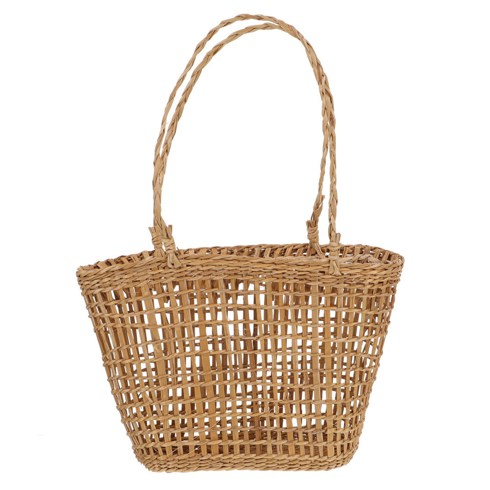 Seagrass Belly Basket Wicker Storage Basket Seagrass Flower Cotnainer