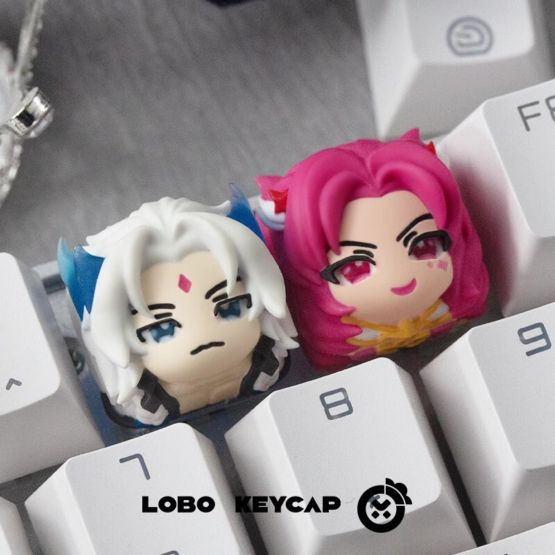 Handmade LOL League of Legends Resin KeyCaps Compatible with Cherry MX Mechanical Keyboards