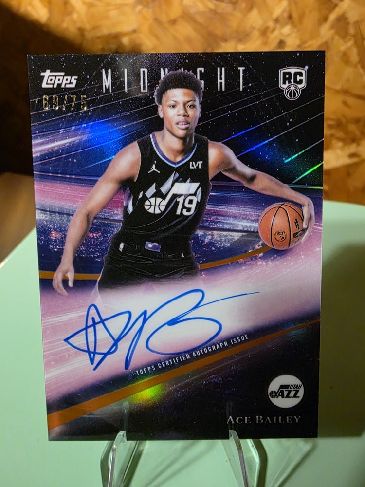 2025-26 Topps Midnight Ace Bailey Jazz Rookie Horizon Dusk Auto RHS-AB 69/75