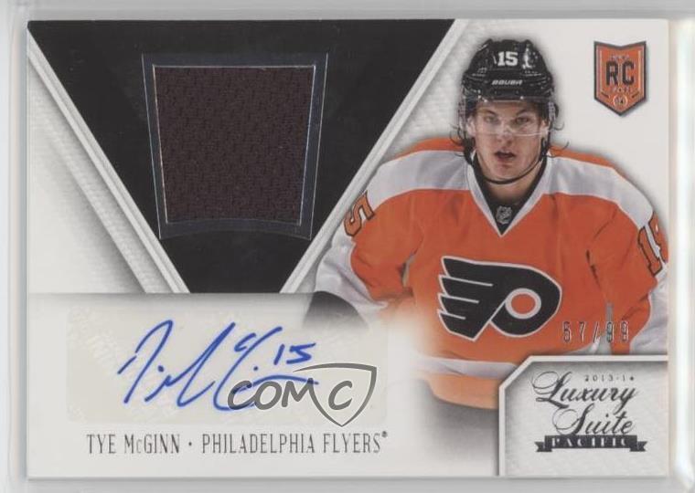 2013-14 Panini Rookie Anthology Luxury Suite Memorabilia /99 Tye McGinn Auto RC