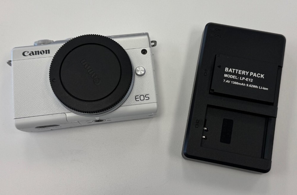 Canon Camera EOS M200 24.1MP - Excellent Condition w/ Two Batteries + Charger