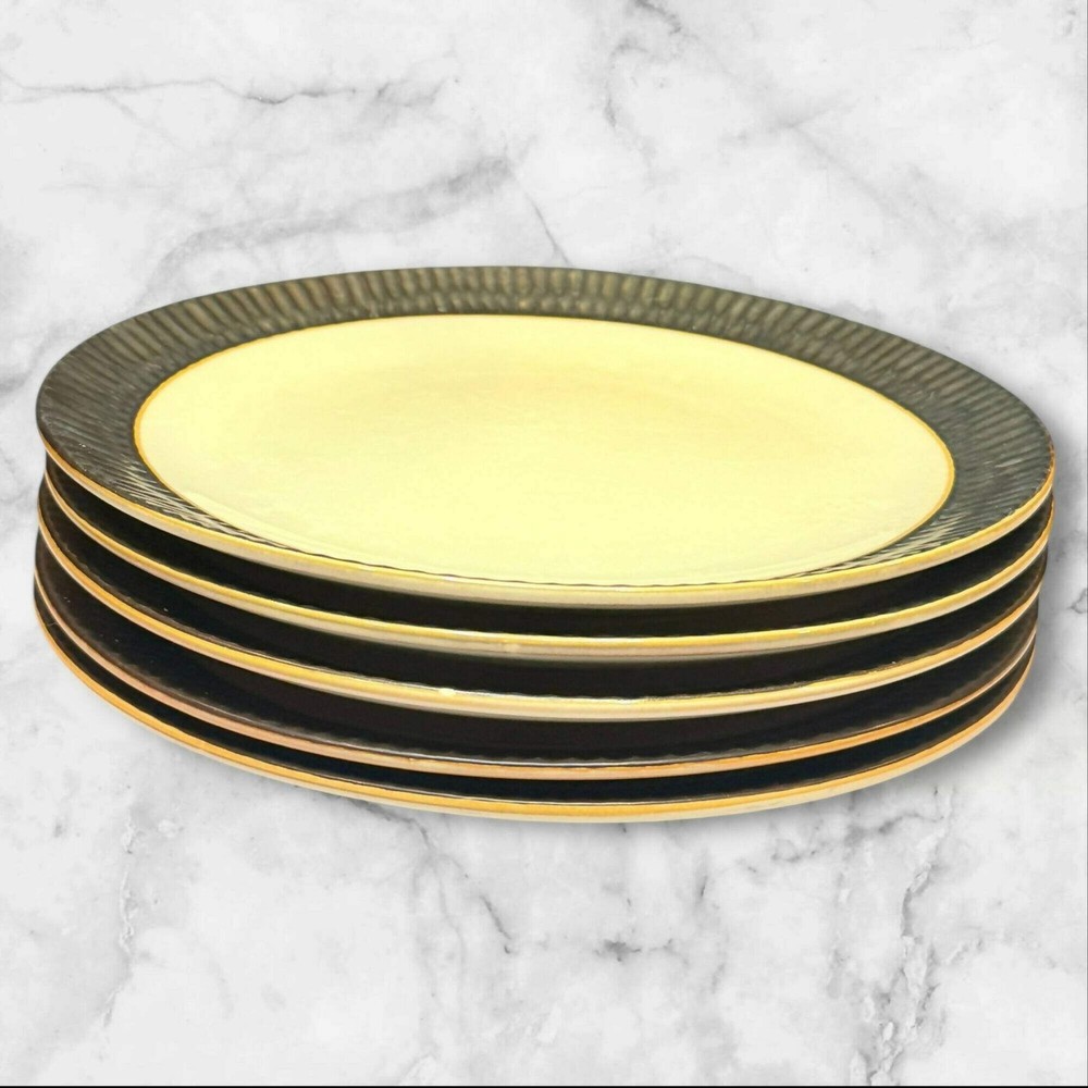 Crate & Barrel Scavo Dinner Plates | Set of 5 | Great Condition | Pre-Owned