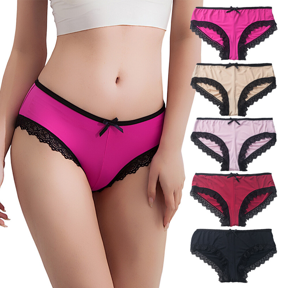 Women Knickers Lingerie Underwear Panties Sexy Briefs Breathable Soft Elast ;
