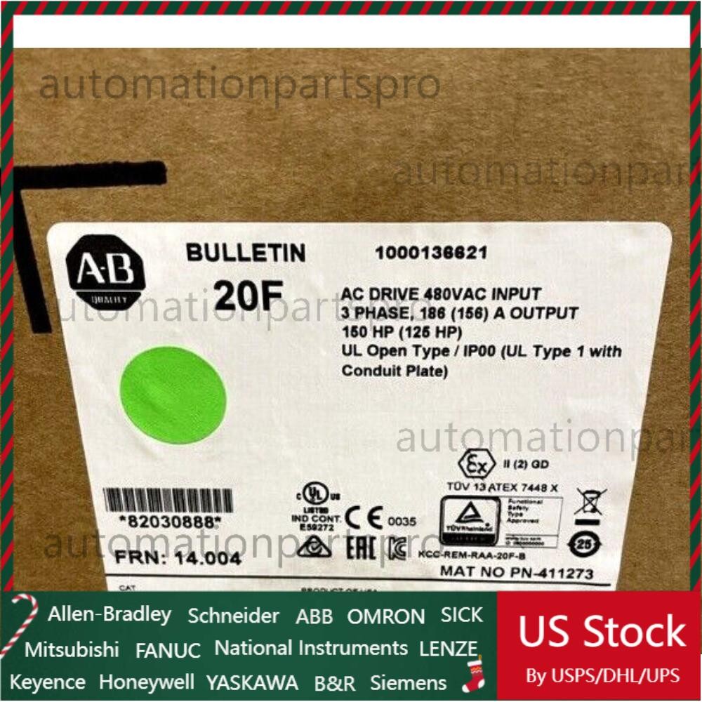Allen Bradley 20F1AND186JN0NNNNN PowerFlex Air Cooled 753 AC Drive  US Free Tax