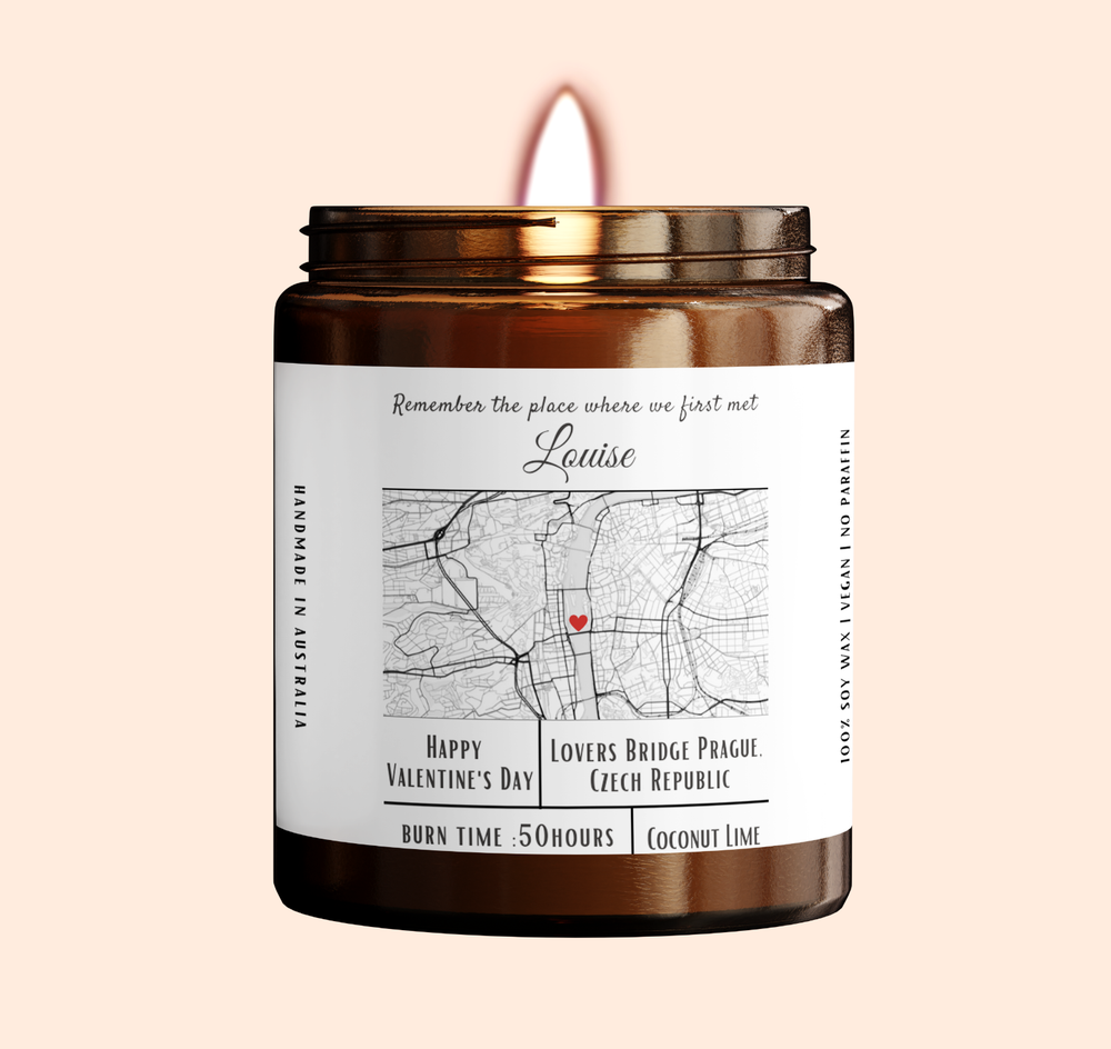 Valentines Day  gift | Personalised Valentines Day Candle gift for Boyfriend-image