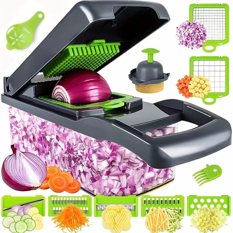 14/16 in 1 Multifunctional Vegetable Chopper Handle Food Grate Food Chopper