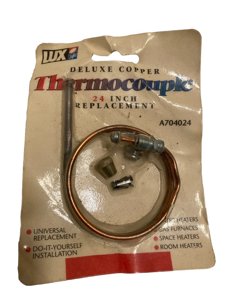 LUX Deluxe Copper THERMOCOUPLE 24 inch replacement A704024