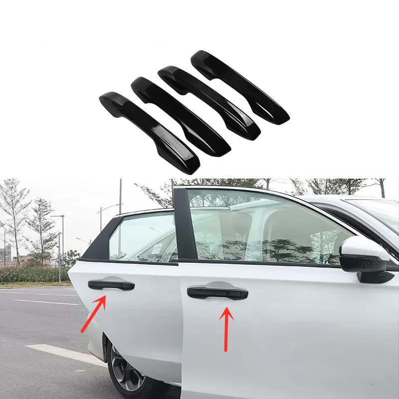 Bright black Door Handles Cover Trim For Honda Accord 2023 Accessories