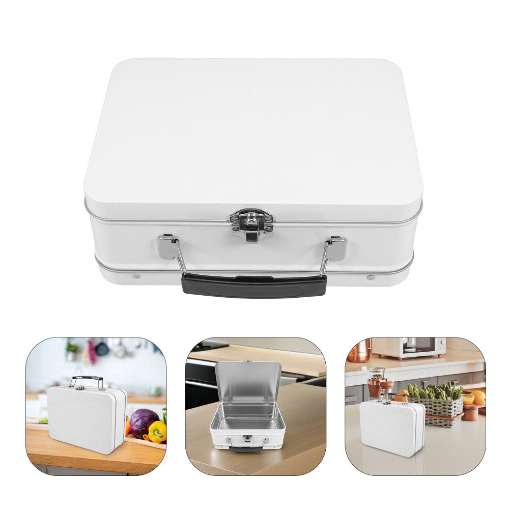 Child-Safe Locking Metal Bento Lunch Box with Lid