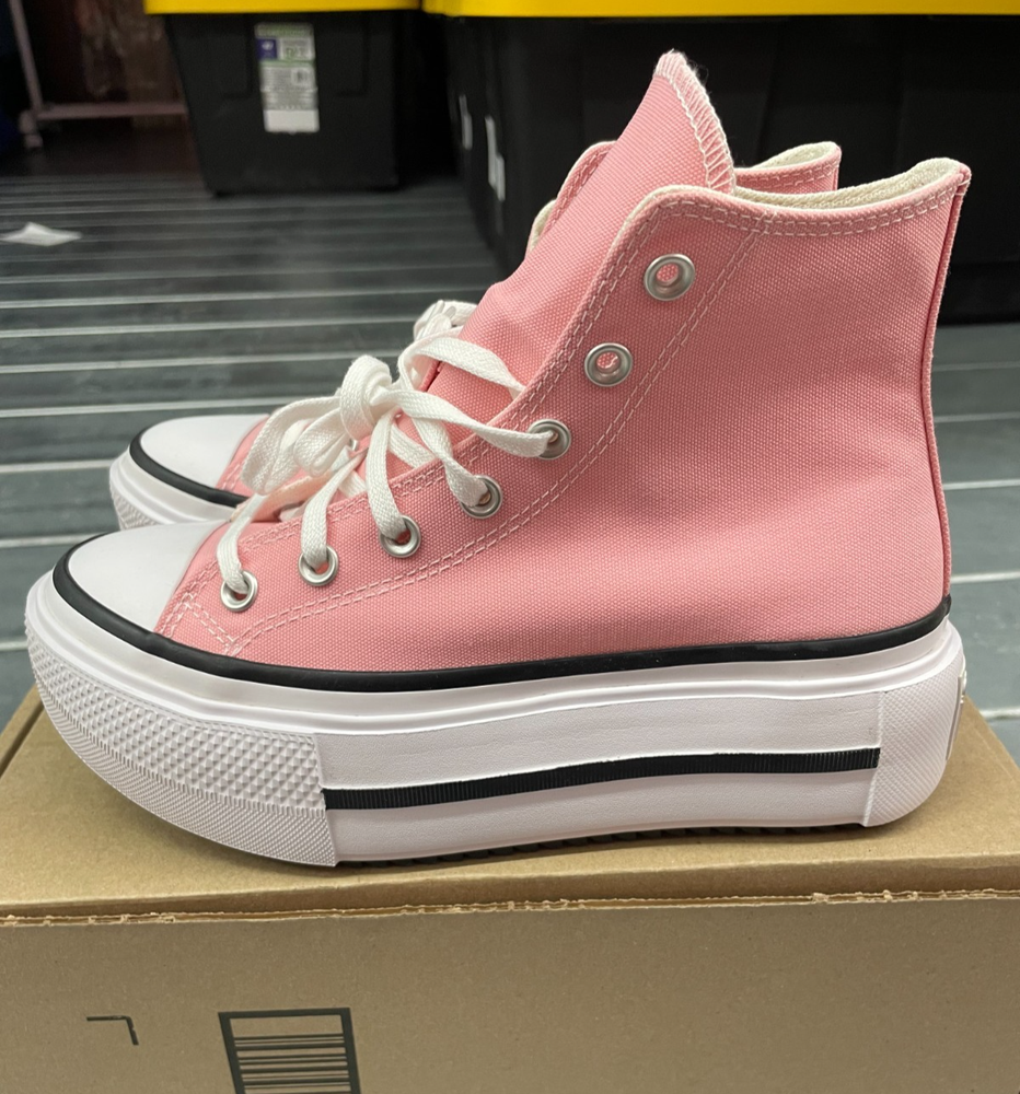 Converse Chuck Taylor All Star Lift Double Stack Womens 7.5 Pink Platform