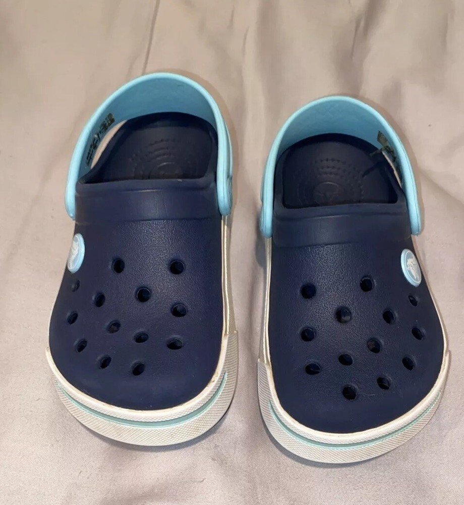 Crocs,Childrens Size 8/9C, Crocband Clog Slip On Water Shoes,Blue,Swim,Beach