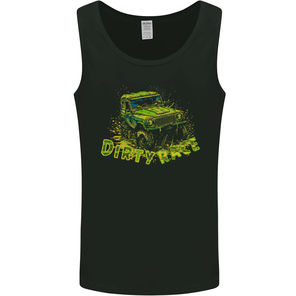 Dirty Race 4X4 Off Roading Mens Vest Tank Top