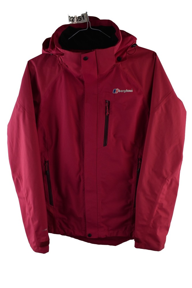 BERGHAUS HydroShell Elite Pink Windbreaker Jacket size Uk 10 Womens Rain Casual