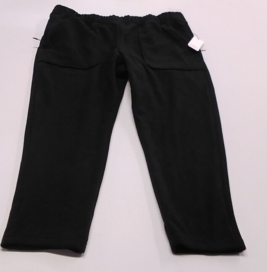 Mens Regular Fit Tapered Polar Fleece Jogger Pants - Goodfellow & Co Black XXL