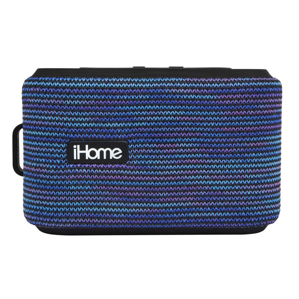 iHome Rechargeable Bluetooth Speaker Slip Resistant Waterproof Fabric Design