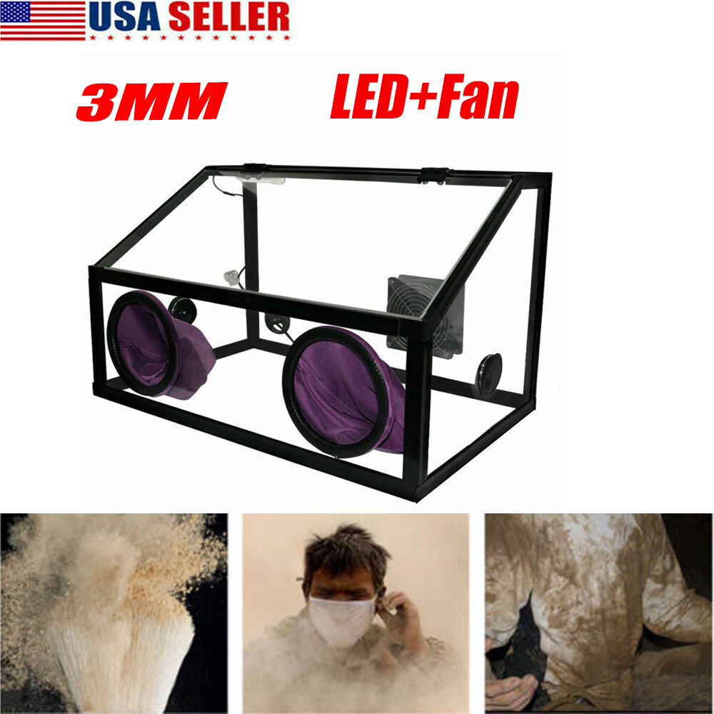 Fully Enclosed 3mm Electric Grinder Polishing Machine Dust Box 220V