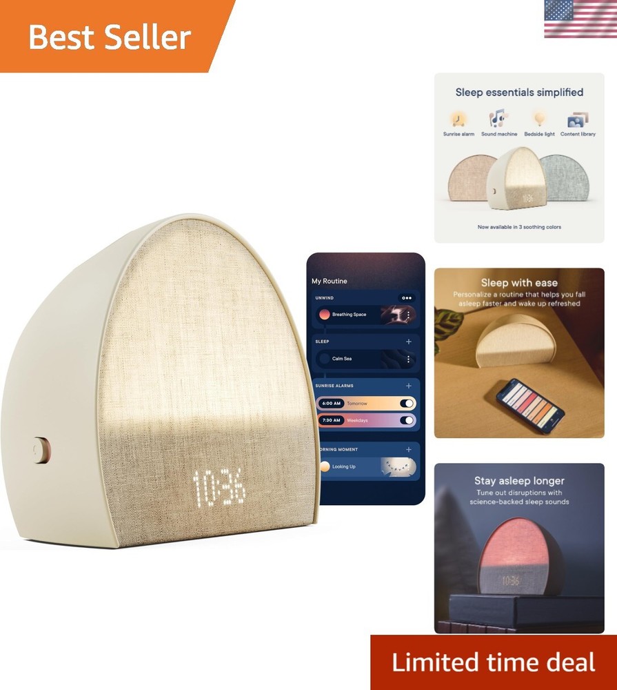 Sunrise Alarm Clock, Sound Machine, Smart Light Putty ー Your Smart Sleep Cloc...