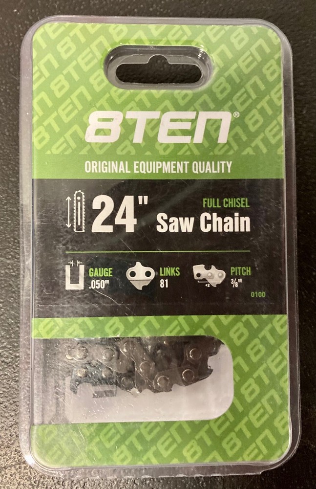 8TEN~Chainsaw Chain 24 Inch .050,3/8,81 (C-CCH-0100) NEW!