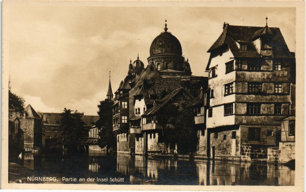 Dr Jim Stamps Postcard Nuremberg Synagogue Germany Real Photo Unposted