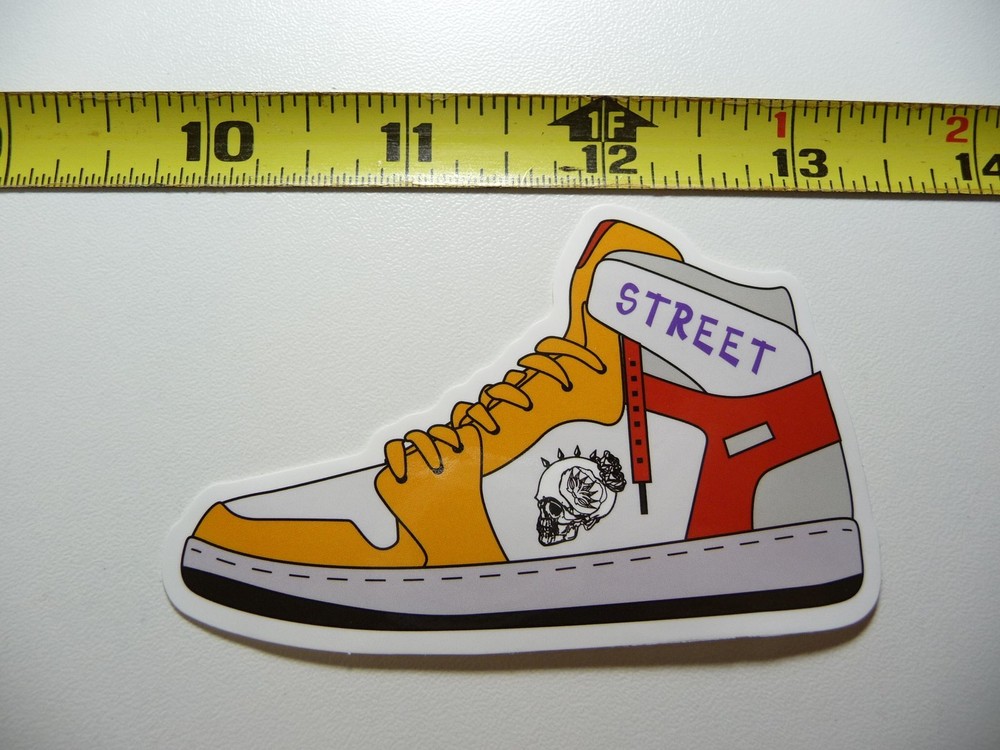 SNEAKER STREET STYLE DECAL STICKER HIP HOP RAP MUSIC STYLE STREET