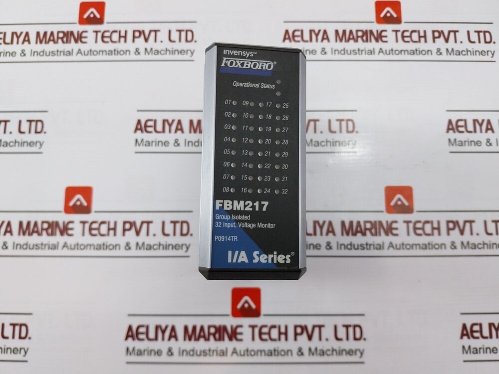 FOXBORO INVENSYS FBM217 GROUP ISOLATED VOLTAGE MONITOR 32 INPUT P0914TR 24VDC