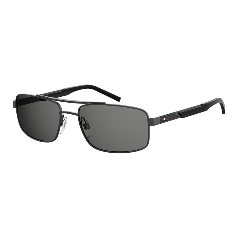 Tommy Hilfiger TH1674/S Matte Dark Ruthenium Black Grey Sunglasses 59-18-145  