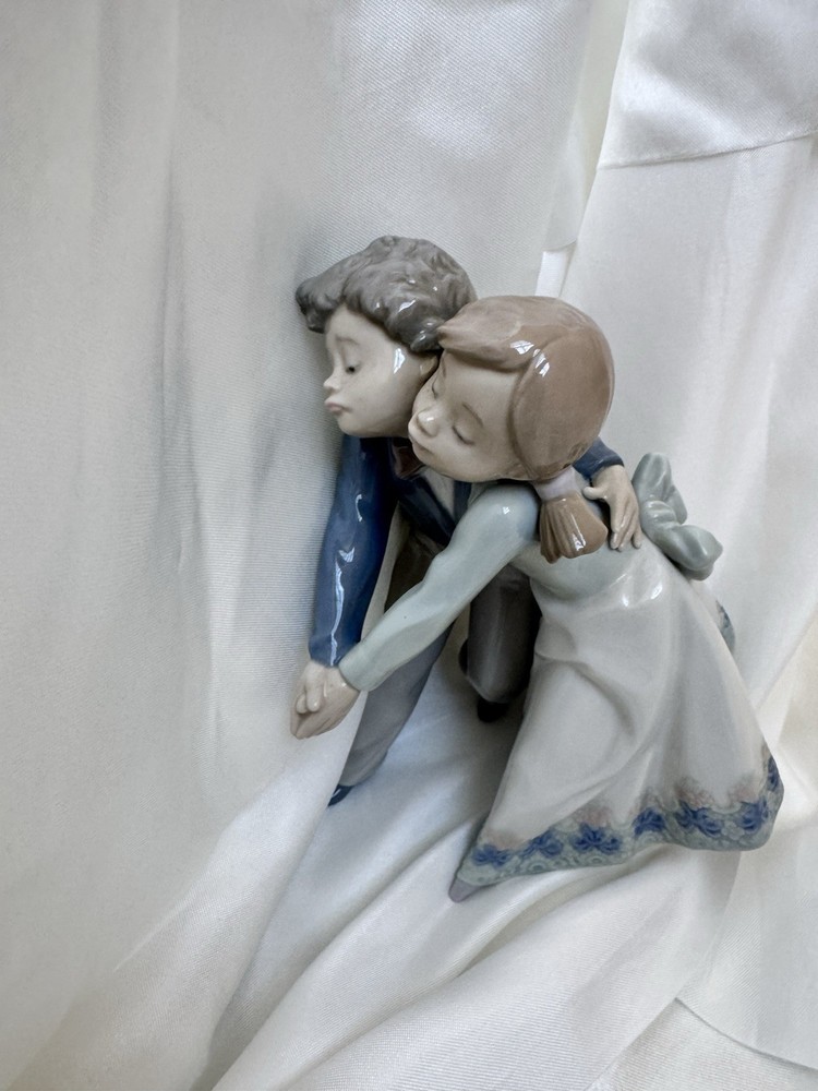 Lladro 5741 Dancing Class Boy and Girl Figurine with Box 6.75 Inches