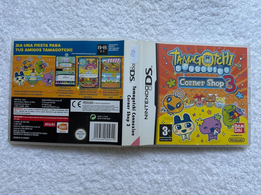 Tamagotchi Connection Corner Shop 3 Nintendo DS CIB Region Free English Spanish