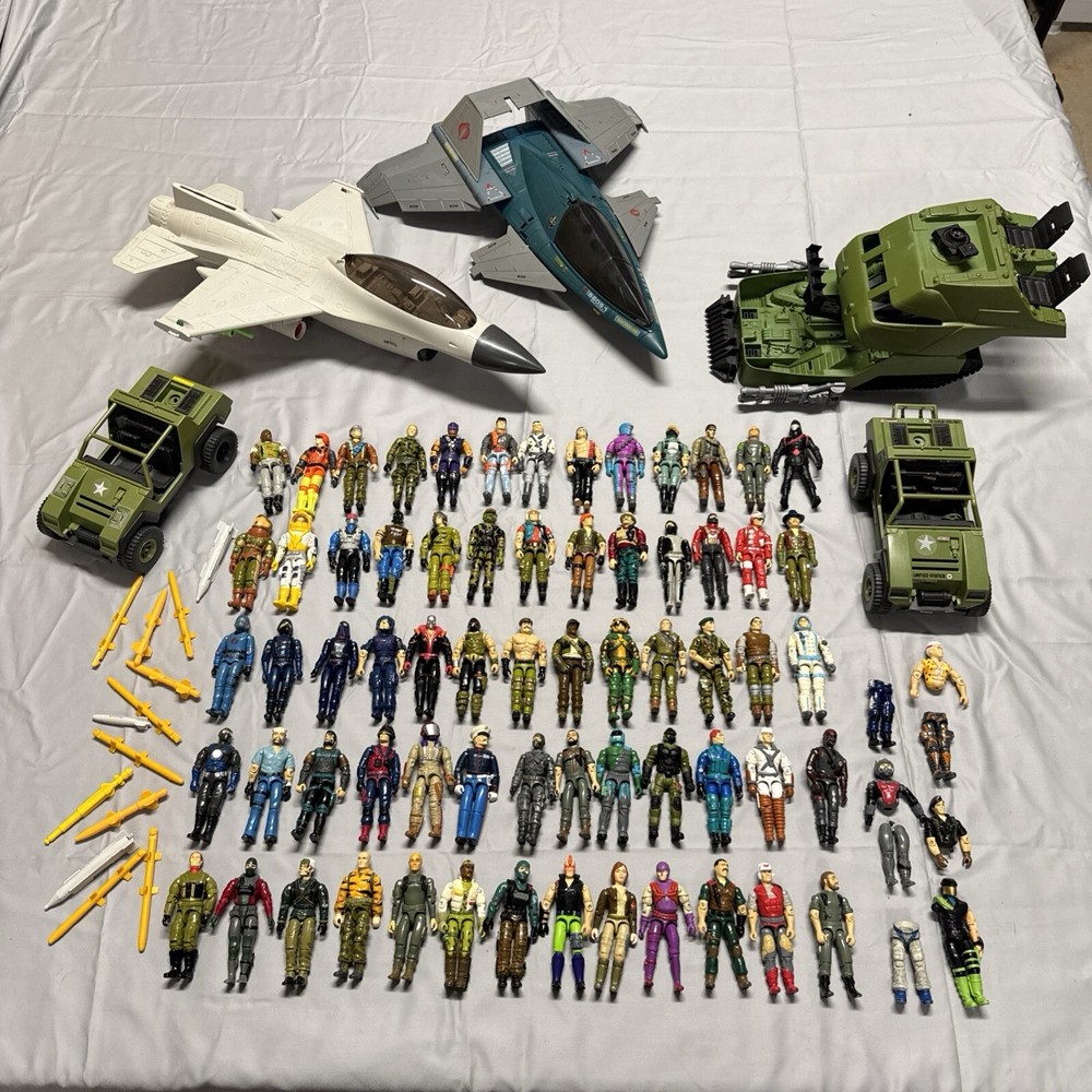 VINTAGE HASBRO GI JOE LOT OF 65+ 3 3/4
