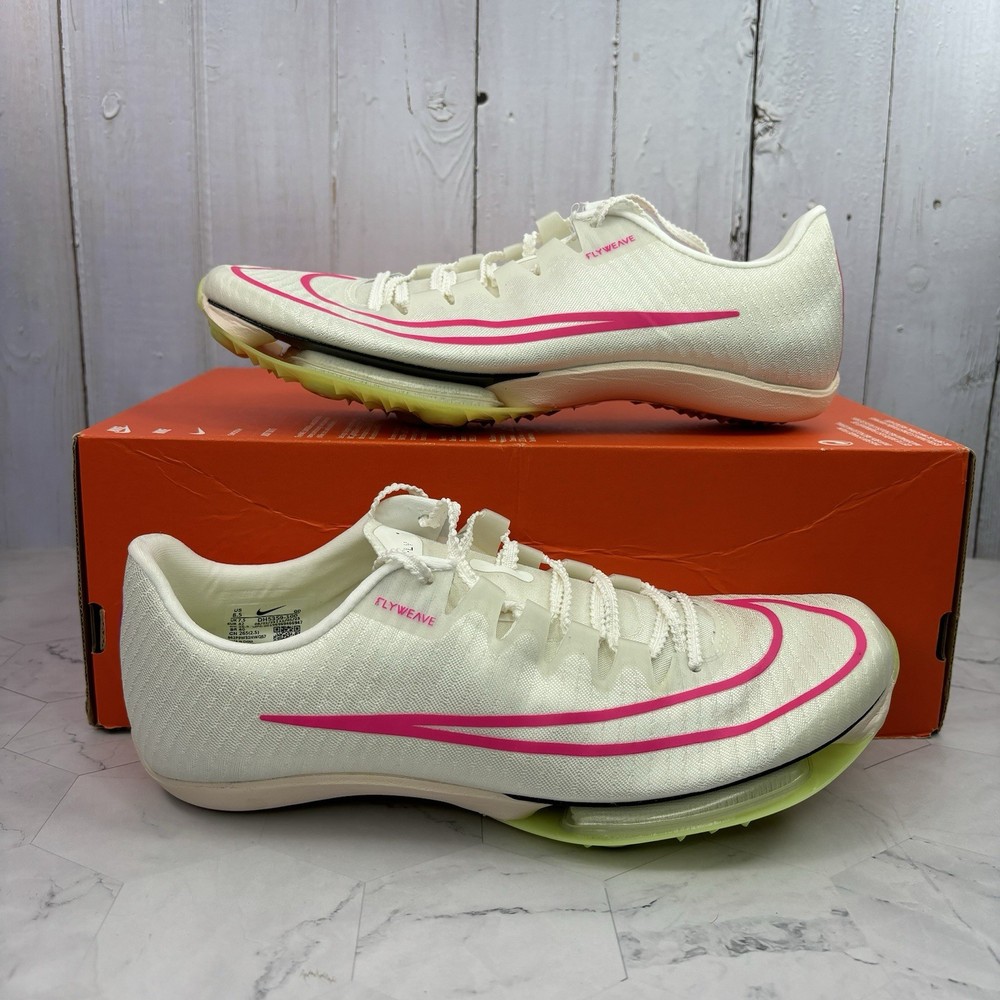 Mens Sizes Nike Air Zoom Maxfly Sail Fierce Pink Track Spikes DH5359-100 READ