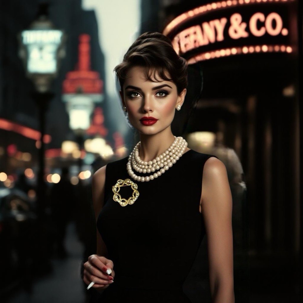 Vintage Chanel Brooch in Gold Tone with Faux Pearls