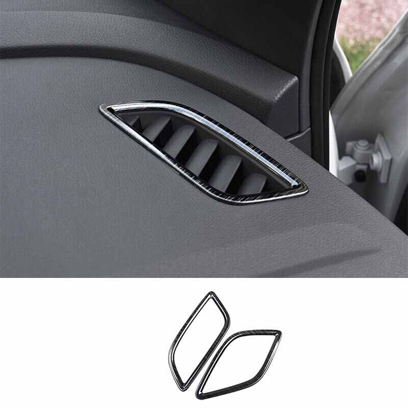 Titanium Black Dashboard L&R Air Outlet Vent Trim For Volkswagen ID.4 2021-2023