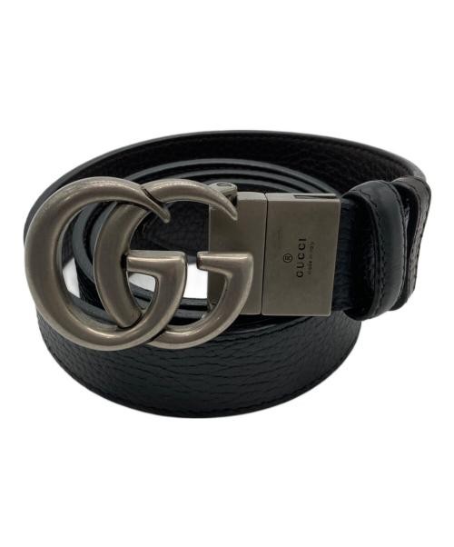 Double G Reversible Slim Belt Black/Brown Men Women