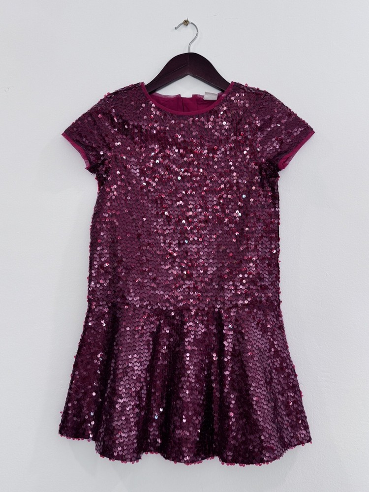 Gap Kids Red Sequin Dress Size 8 Medium