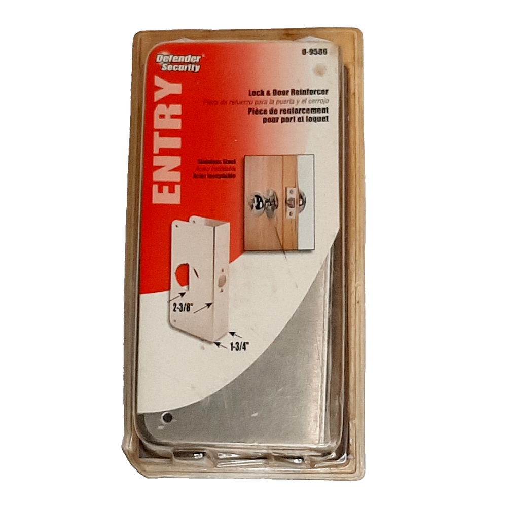Defender Security U-9586 Stainless Steel Lock & Door Reinforcer