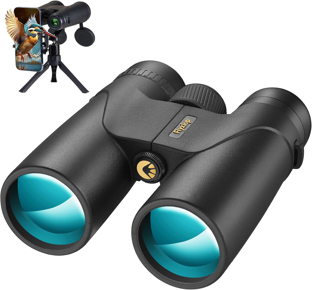 High Powered 12x42 Binoculars for Bird Watching, Travel, Sports and Hiking