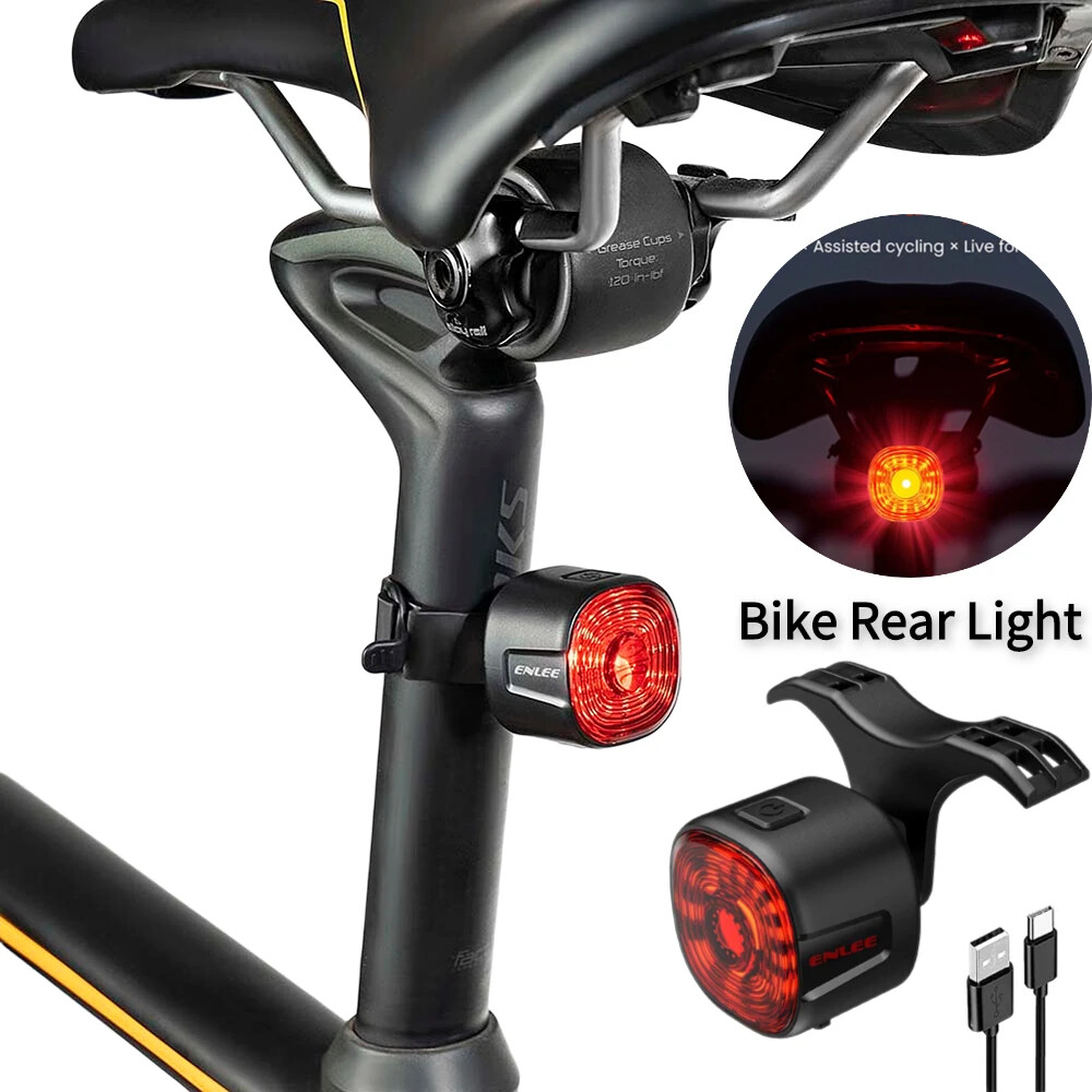 Smart Brake Sensing Waterproof LED Bicycle Taillight with Auto Brightness