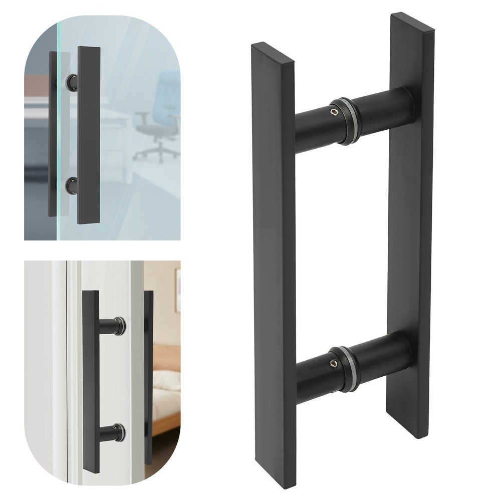 Stainless Steel Double Sided Push Pull Sliding Barn Door Handle Pair