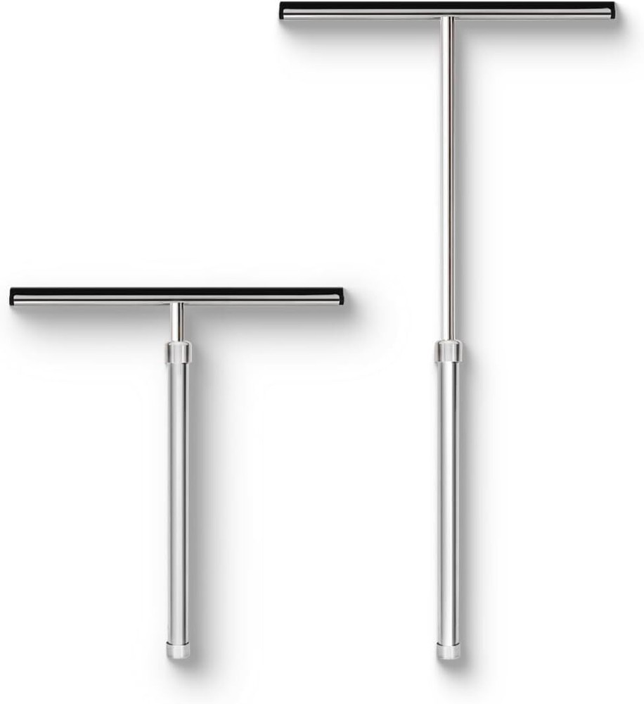 Long Handle Shower Squeegee for Glass Doors Tile Walls Mirrors Windows