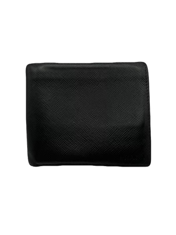 Prada Black Leather Wallet Pre-Owned Model TA134-4