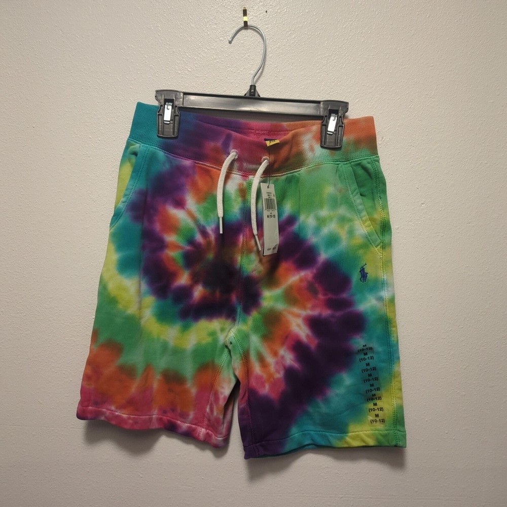 NWT Polo Ralph Lauren Kids Tie Die Shorts Size Medium