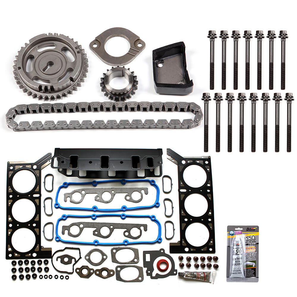 Dodge Grand Caravan 3.3L 08 Timing Chain Kit with Head Gasket & Bolt Set