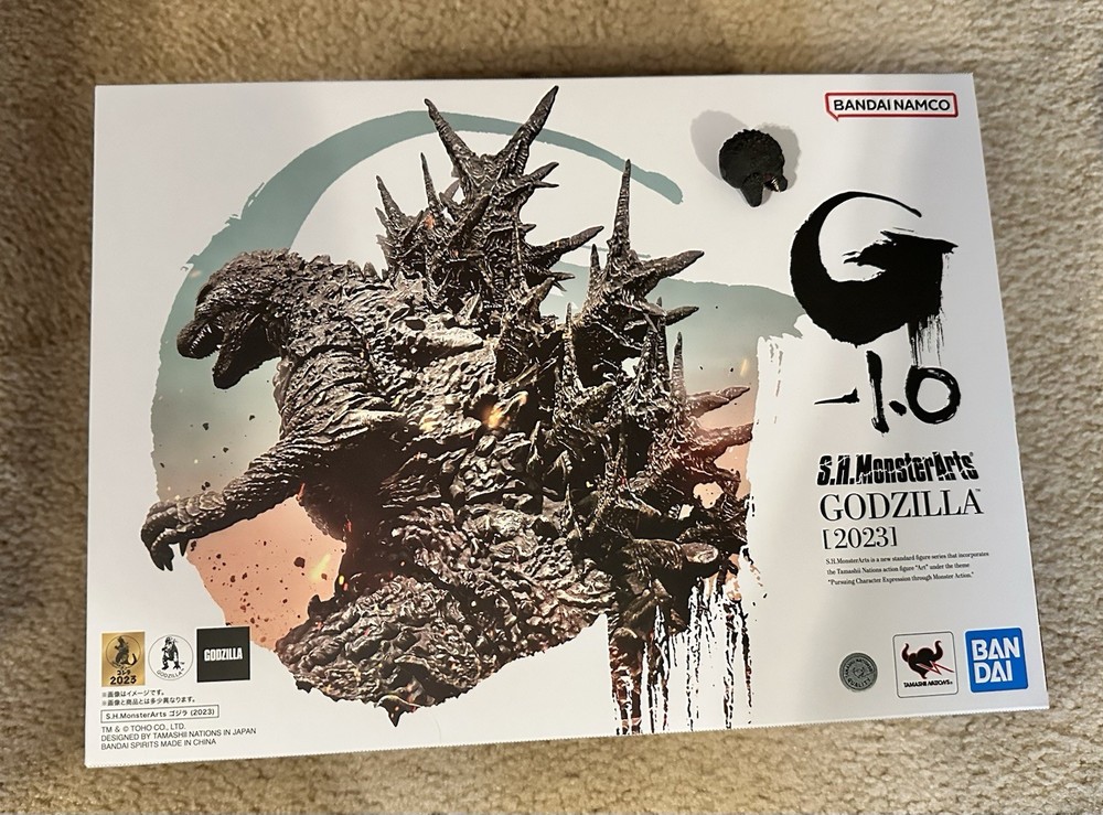 Bandai SH MonsterArts Godzilla Minus One Figure with Custom Head Sculpt