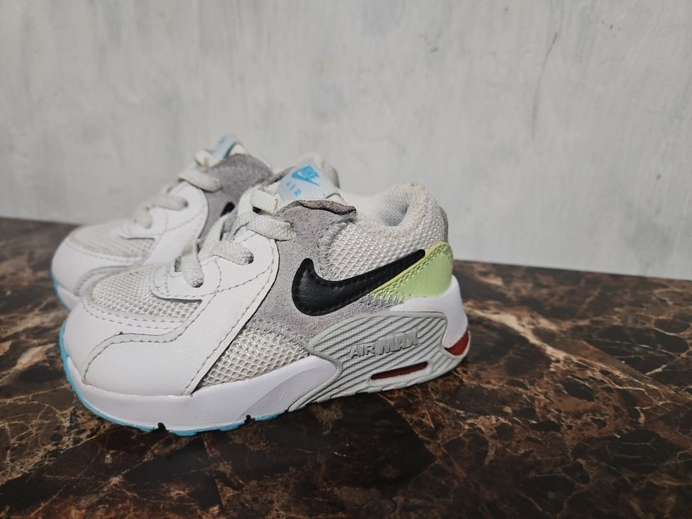 Nike Air Max Toddler Shoes Size 5C in White Blue Gray CD6893-112