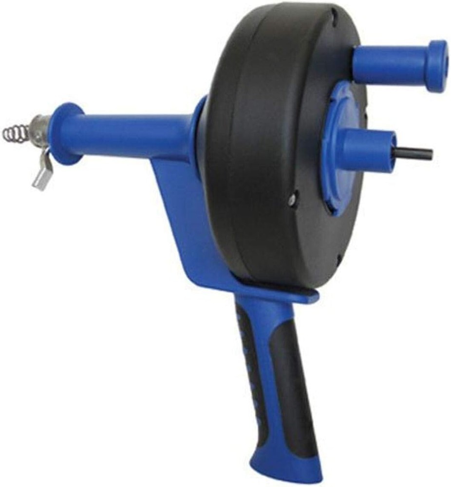 COBRA 86250 Pistol-Grip Power Drum Drain Auger (1/4'' Dia. x 25' Ft. L Cable)